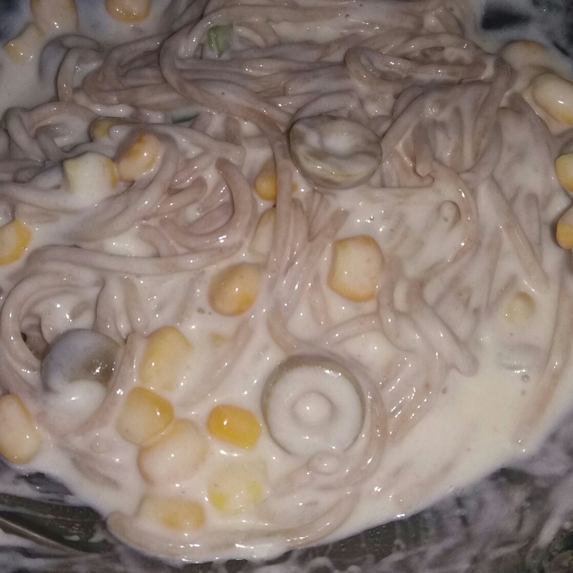 Macarrão integral ao molho branco