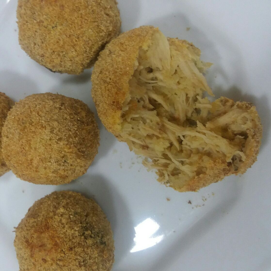 Bolinho fit de frango e batata doce