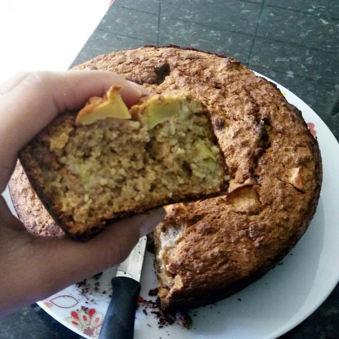 Bolo de banana com aveia sem açúcar