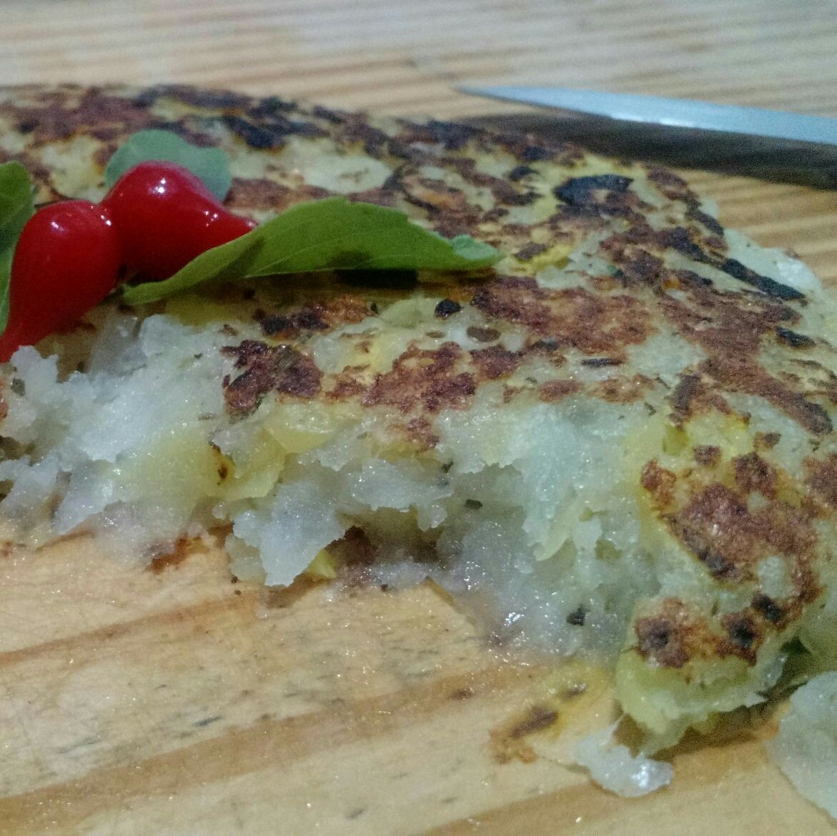 Batata rosti com abobrinha