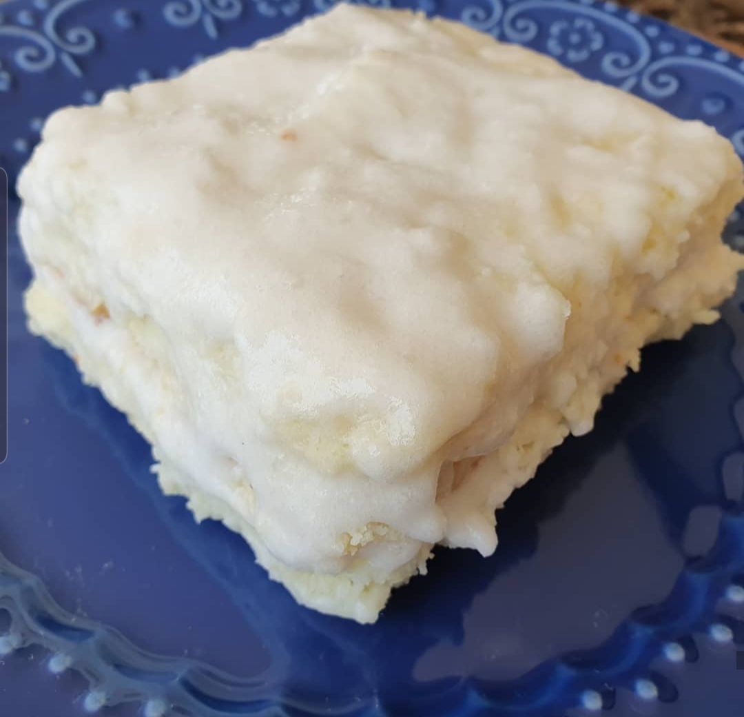 Bolo de coco sem glúten e sem açúcar