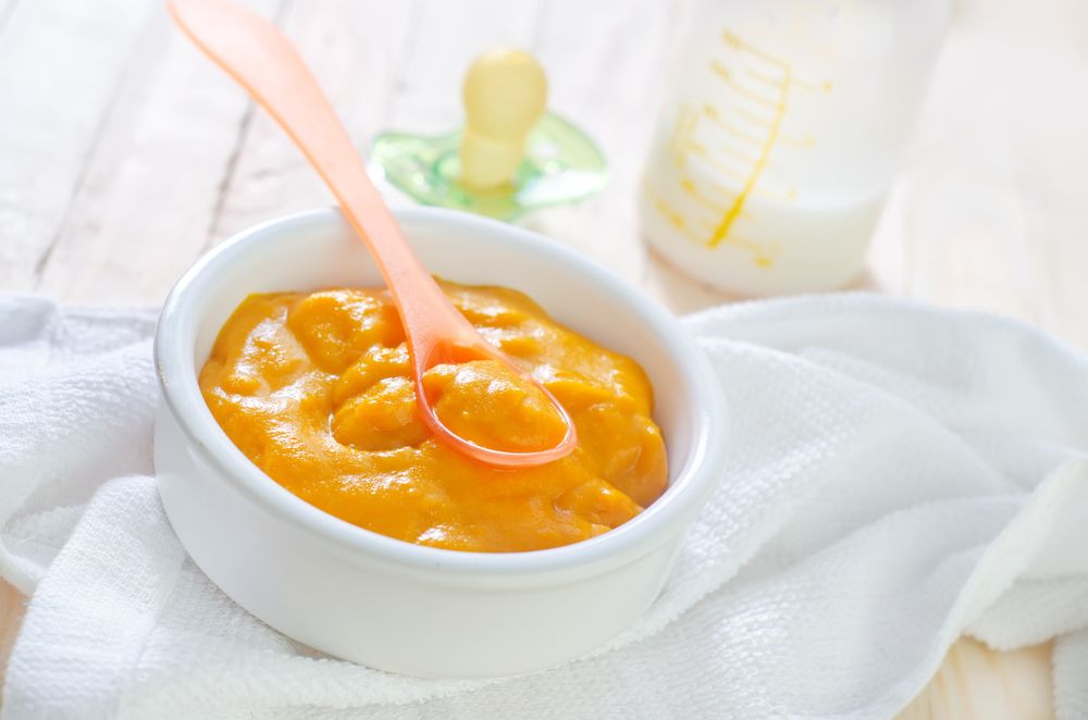 Papinha de carne cenoura e beterraba