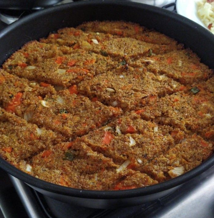 Quibe vegetariano de forno